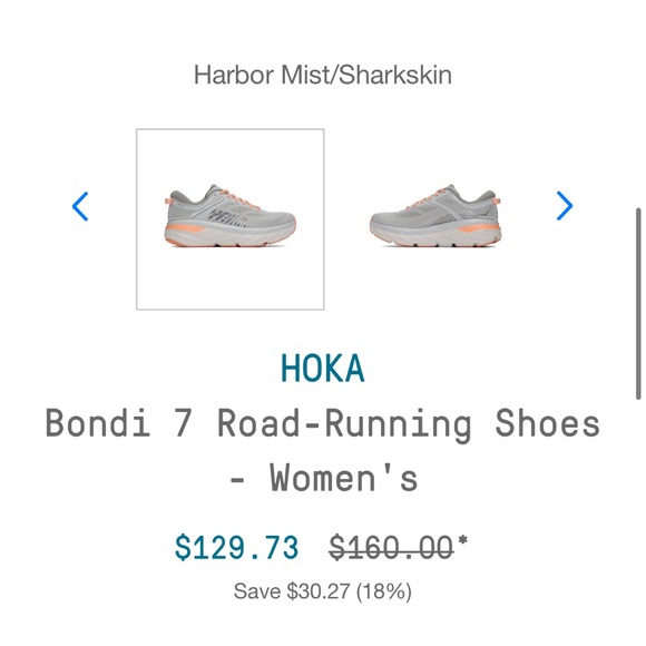 Hoka Women’s Bondi 7 Road-Running Shoes, size 7.5 - Picture 7 of 14